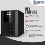 Microtek Jumbo 3500+ Pure Sine Wave 24V Digital Display IPS/UPS Inverter - Image 3